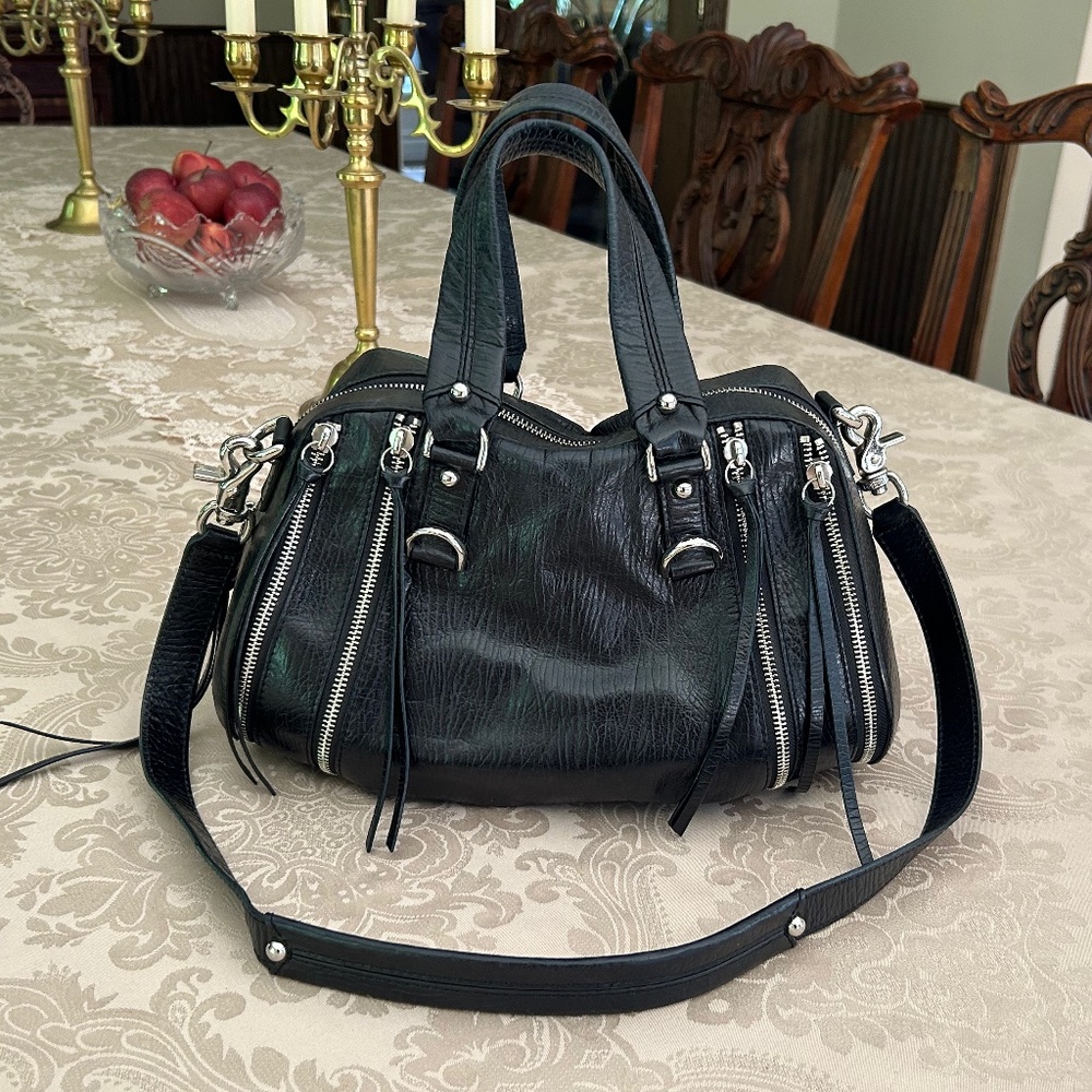 Botkier Howard Street Black Leather Satchel